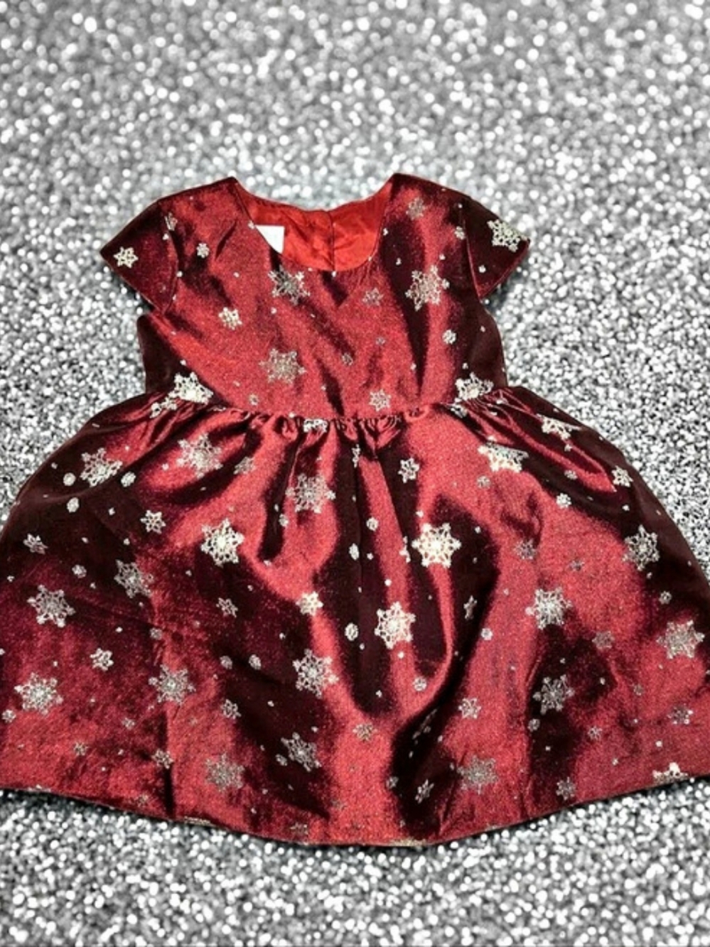 Bonnie Baby Wine Color Holiday Dress